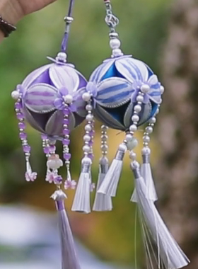 绣蕴坊一梦江湖联动定制绣球