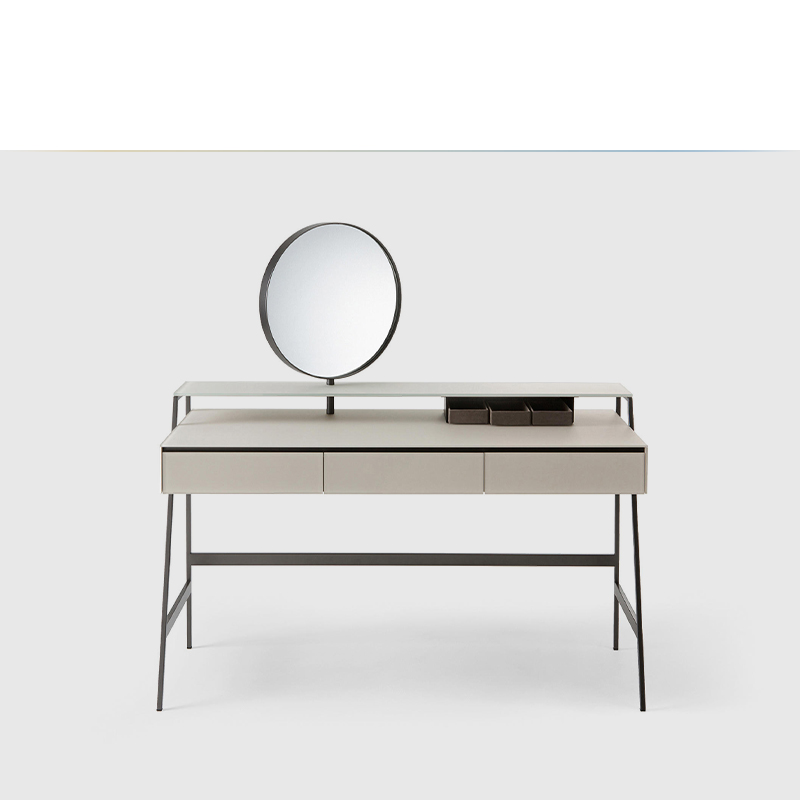现代简约进口金属框架带抽屉烤漆面板玻璃台面轻奢意式极简梳妆台|ruв категории жилой мебели, Таблица класса, комод/стол - от Buy2taobao.com для оказания профессиональной услуги покупки агента Taobao
