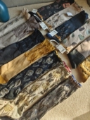 售完无补 外贸 高级感日系森系复古立体褶皱艺术中高筒女袜子