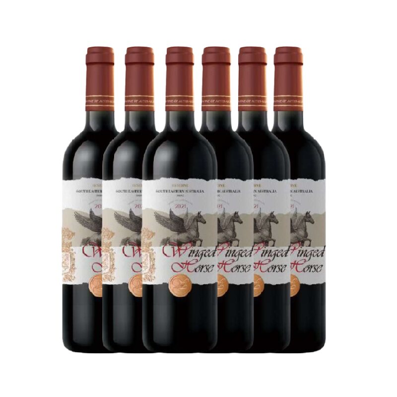 澳洲原瓶进口红酒 飞马单品种西拉/设拉子14.5度干红葡萄酒750ml