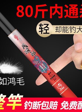 日本进口达瓦战鱼郎19调10米钓鱼竿手杆超轻超硬野钓台钓十大名牌