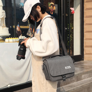 适用佳能单反相机包77D 80D 60D 5D3单肩摄影包6D2 5D4 5DSR 90D