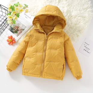 巴拉可儿新款羽绒服女童加厚保暖羽绒外套男童中大童冬季轻薄羽绒