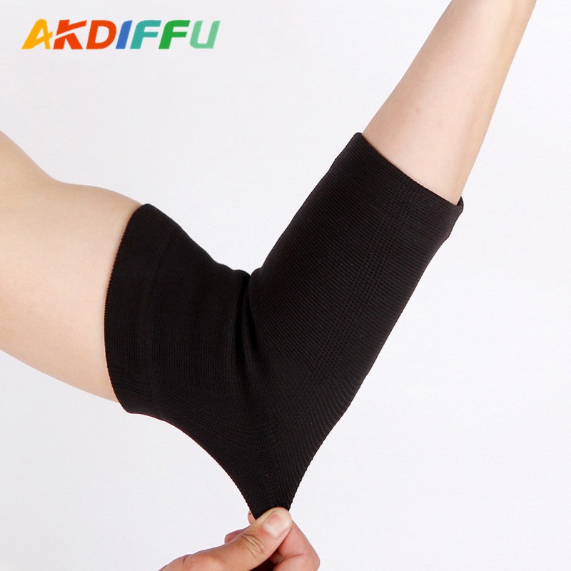 新款尼龙针织薄护肘高弹力吸汗透气护肘篮球护肘羽毛球排球护臂