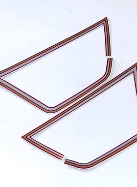 适用豪爵GN125-2/2D GN125-3摩托车左右侧罩贴条侧盖贴纸配红色板