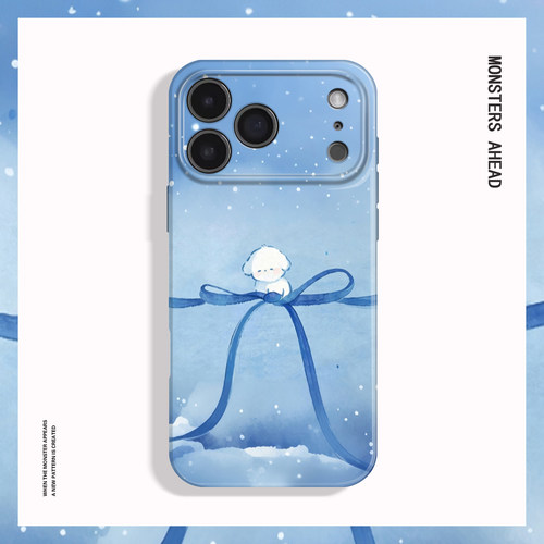 复古可爱白色狗狗适用苹果17 16 15 14 13 12 11手机壳nova10华为mate80 p70 60 50 40 30一加15T红米K90防摔