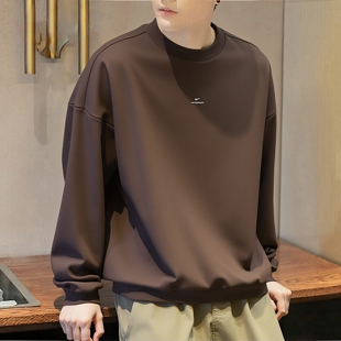 耐克Nke卫衣男装2025冬季新款运动服加绒保暖圆领上衣美式套头衫