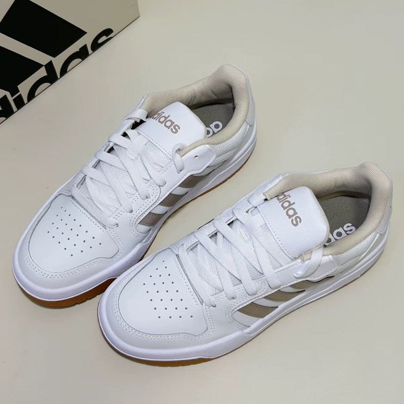 阿迪达斯男女鞋秋季新款正品银白休闲鞋低帮复古篮球小白鞋男板鞋
