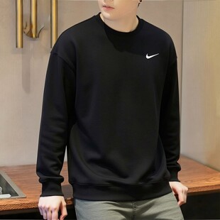 Nike耐克黑色卫衣男装正品运动篮球休闲宽松上衣保暖套头衫IB8825