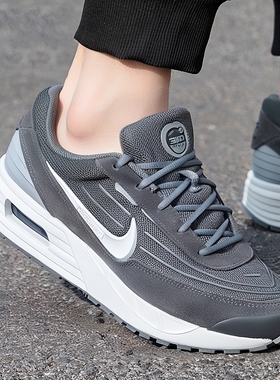 NIKE耐克正品男鞋夏季新款AIR MAX运动鞋低帮轻便休闲灰色跑步鞋