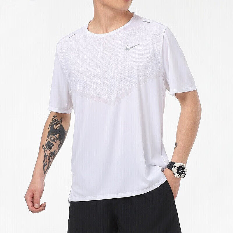 冰丝速干短袖Nike耐克男士跑步运动T恤健身训练服透气休闲半截袖
