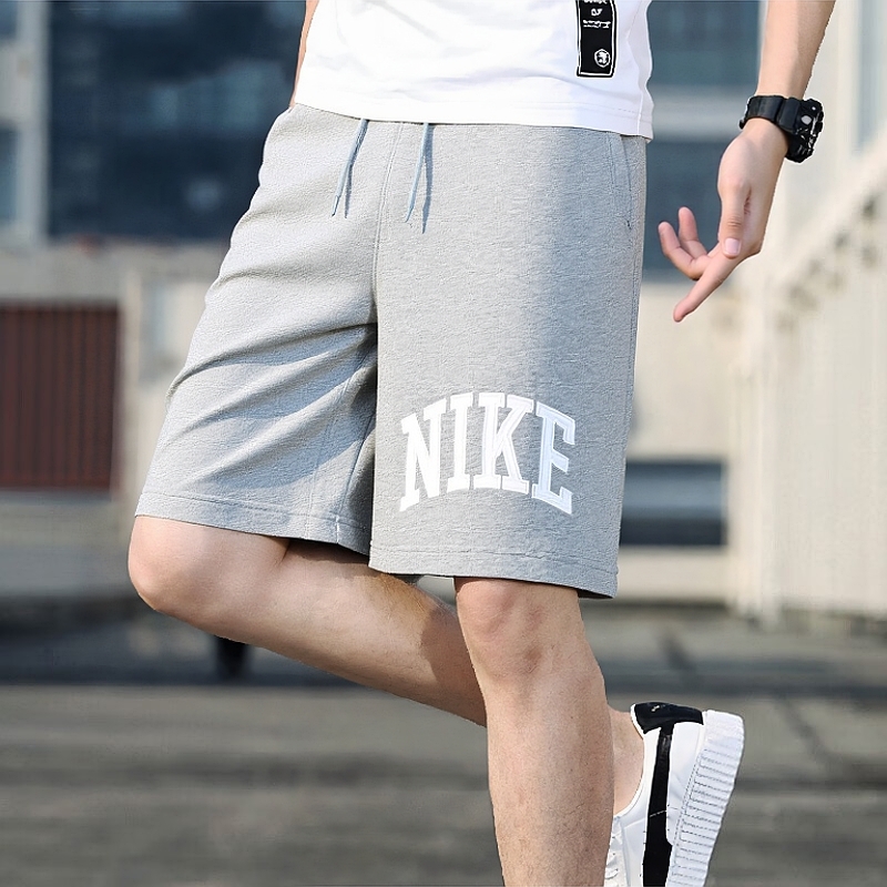 Nike耐克正品灰色短裤针织运动裤夏季新款棉质男裤休闲跑步五分裤