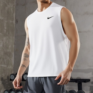 Nike耐克正品速干背心男子冰丝T恤夏季新款运动装跑步训练服上衣
