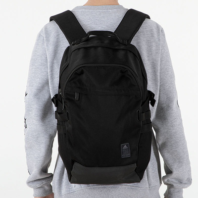 大容量黑色背包初高中学生书包