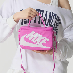 耐克正品单肩包男女运动包鞋盒式斜挎包新款Nike腰包休闲旅行小包