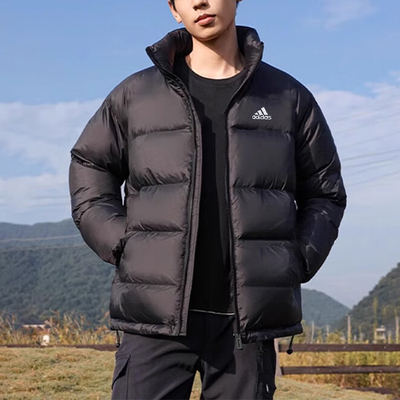 短款立领羽绒服男士大衣