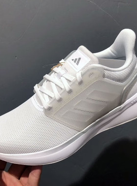 阿迪达斯女鞋春季新款训练畅跑白色EQ19 RUN运动鞋女跑步鞋H68092