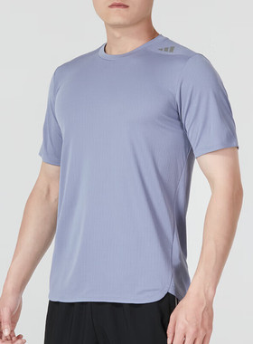 阿迪达斯速干短袖男夏健身衣弹力半袖男士体恤跑步运动T恤HZ7277