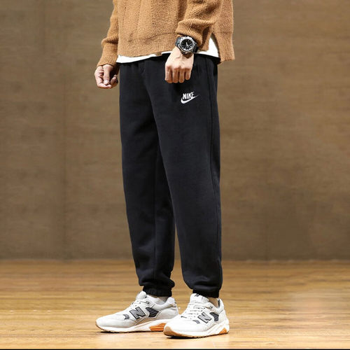 耐克官方正品加绒运动裤束脚卫裤