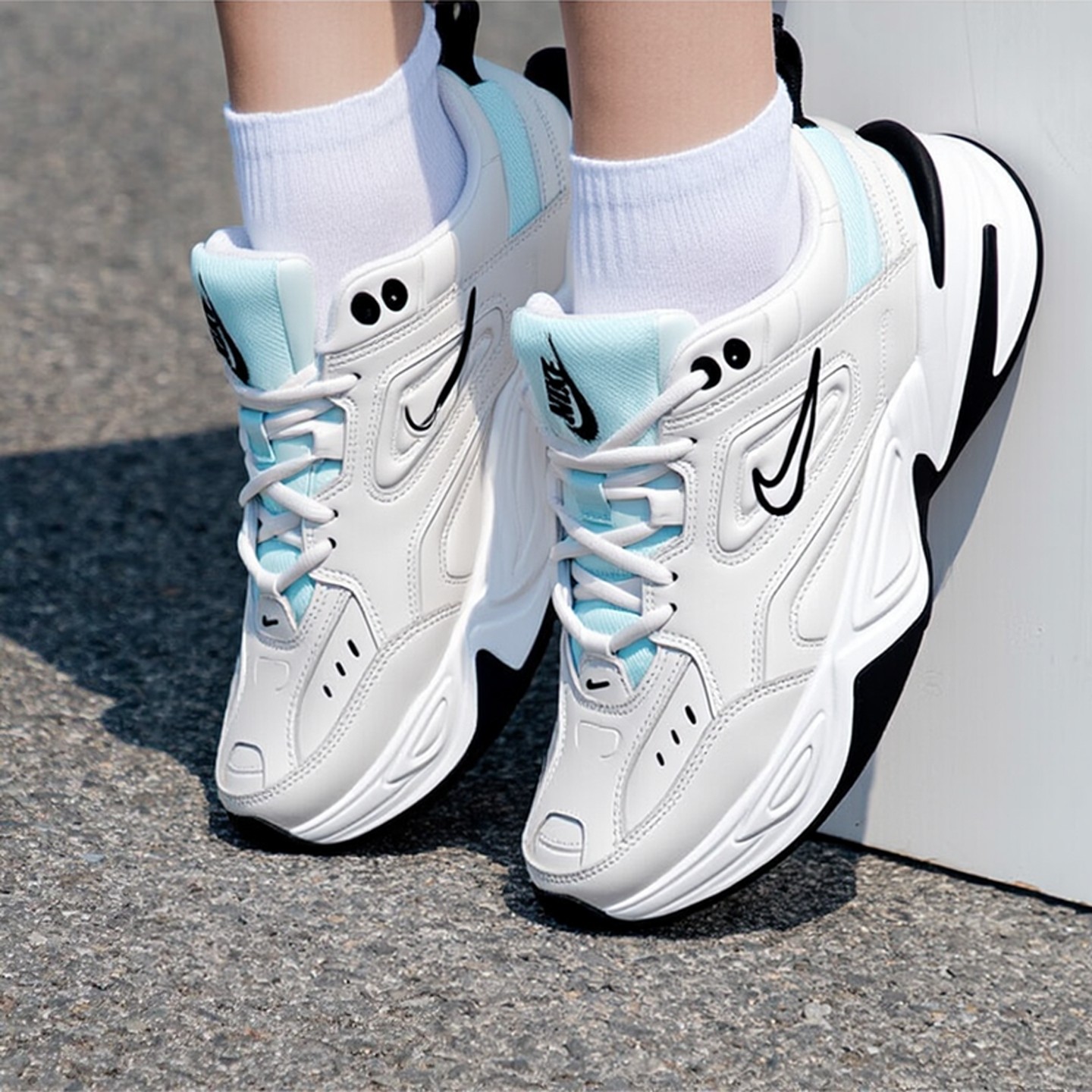 Nike耐克M2K鞋子冬季新款女鞋厚底鞋运动鞋防滑轻便老爹鞋跑步鞋