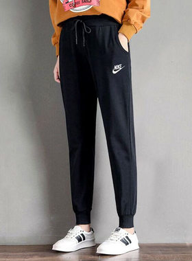 NIke耐克女裤2025秋季新款休闲保暖厚款运动裤针织卫裤长裤BV4096