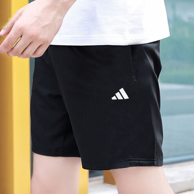 阿迪达斯短裤男夏季新款梭织运动裤宽松健身速干透气五分裤IC6976