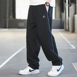 新款 宽松直筒裤 男裤 AJ休闲裤 Jordan乔丹篮球长裤 子卫裤 梭织运动裤