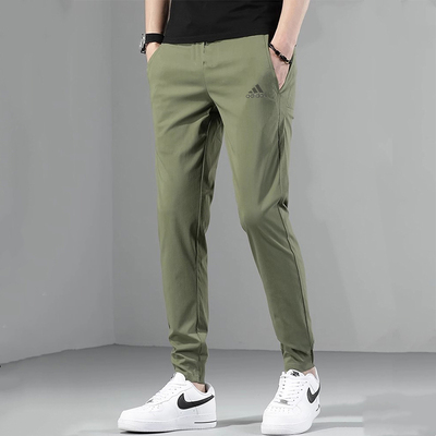 阿迪达斯运动裤男裤秋季新款轻薄透气休闲裤锥形小脚长裤IP3976