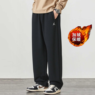 厚加绒卫裤 Jordan运动裤 跑步健身篮球超宽松针织长裤 2025新款 男裤
