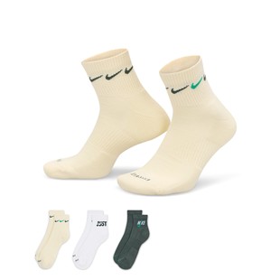 棉质中筒袜男女短袜软底透气运动袜防滑休闲袜DH3827 Nike耐克正品