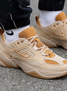 NIKE耐克男鞋厚底老爹鞋新款M2K运动鞋缓震耐磨卡其训练鞋BV0074
