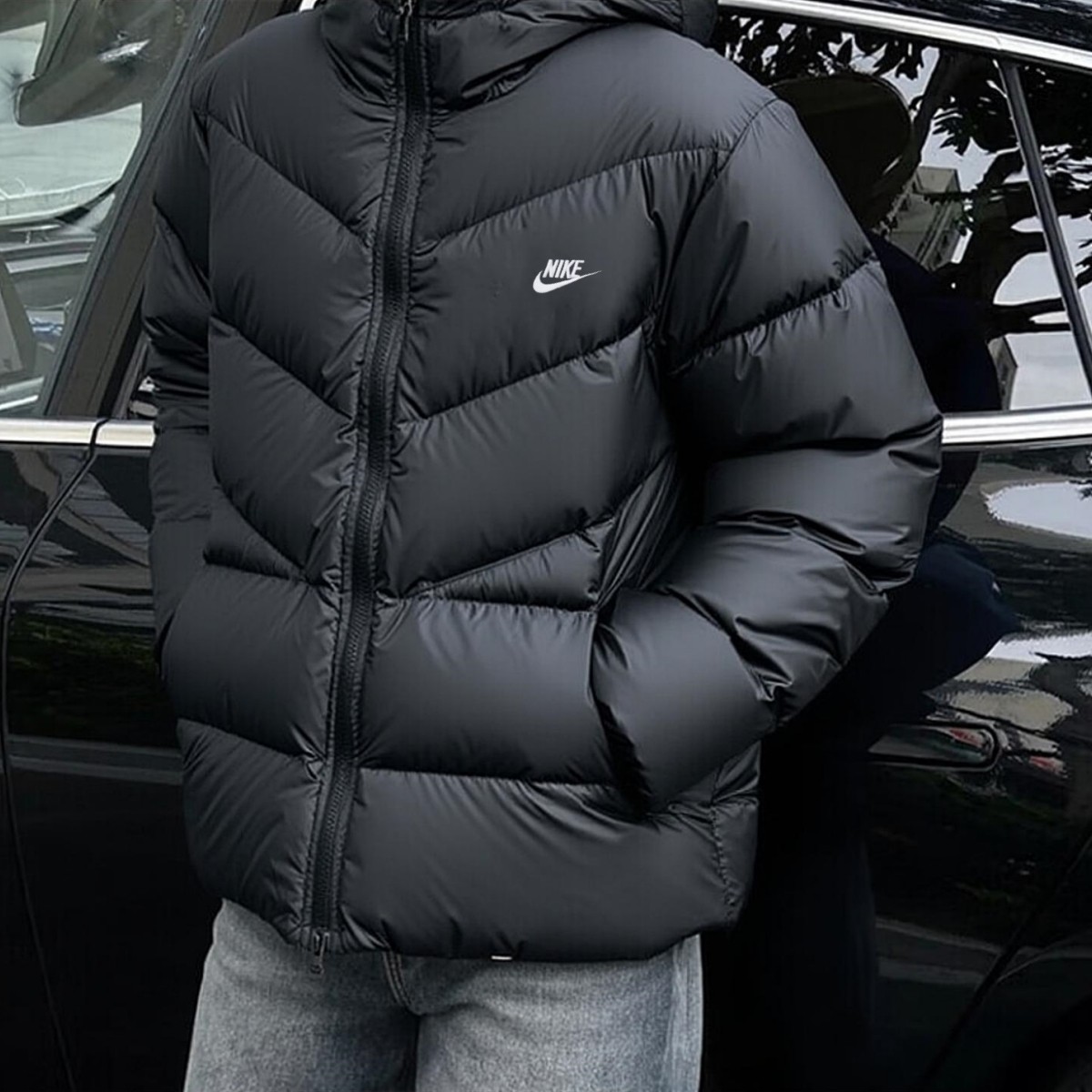 连帽羽绒服Nike耐克2026年新款棉服男子厚款外套保暖运动上衣夹克