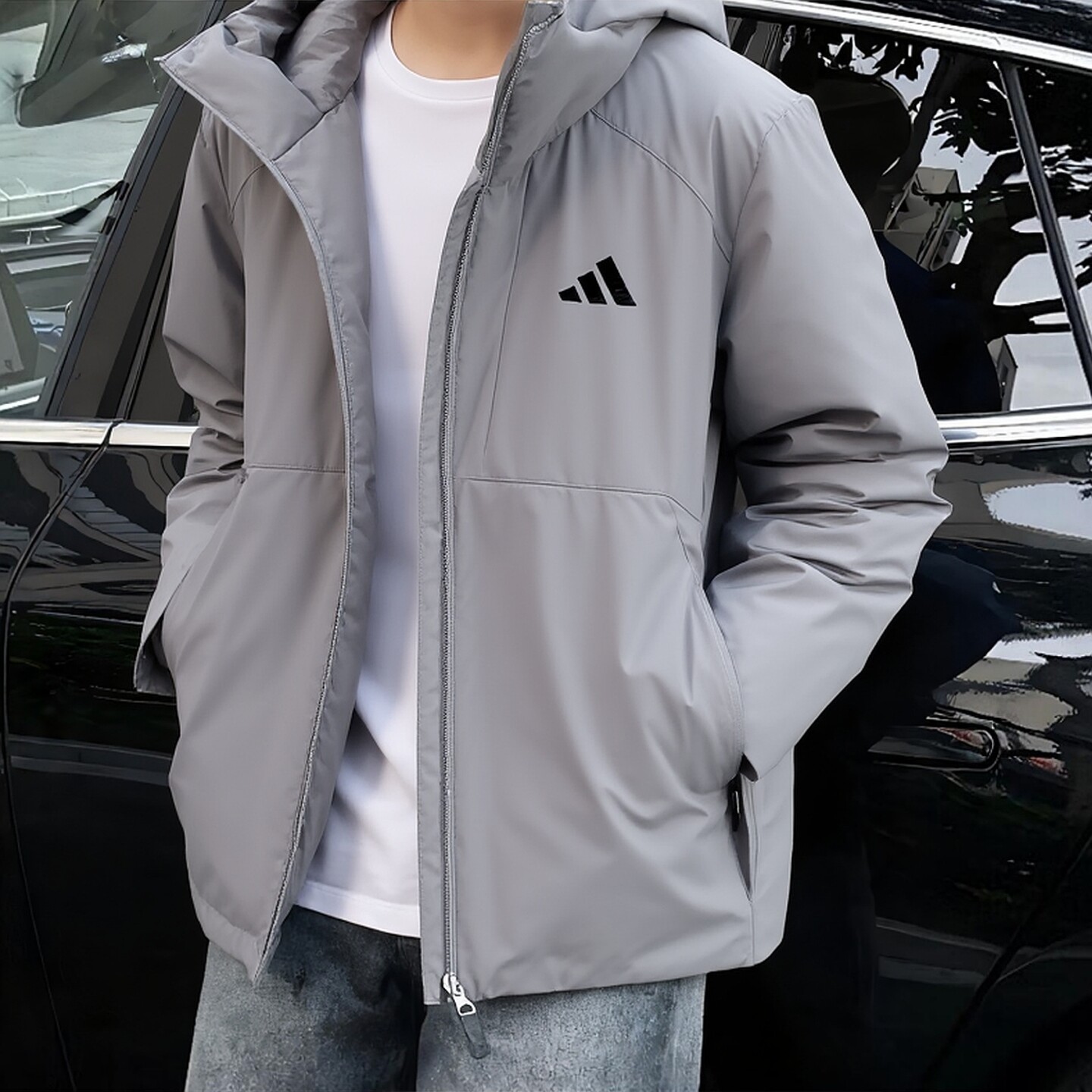 正品假一赔十羽绒服男冬冲锋夹克