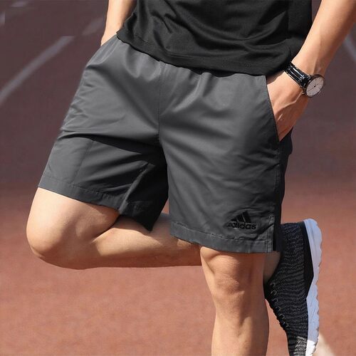 阿迪达斯短裤男夏季新款透气健身休闲运动速干灰色沙滩美式五分裤