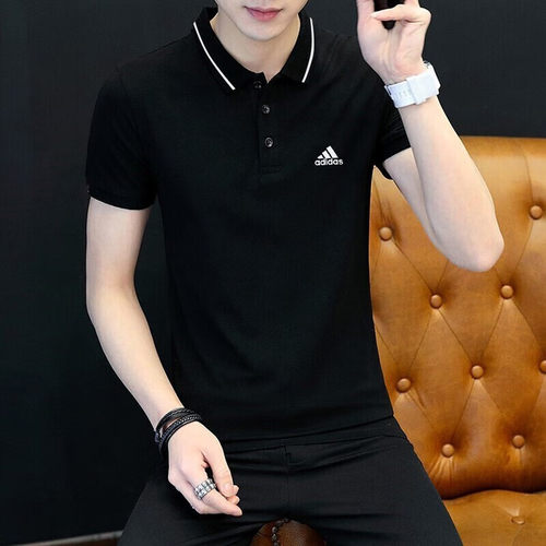 阿迪达斯polo衫男夏休闲短袖T恤