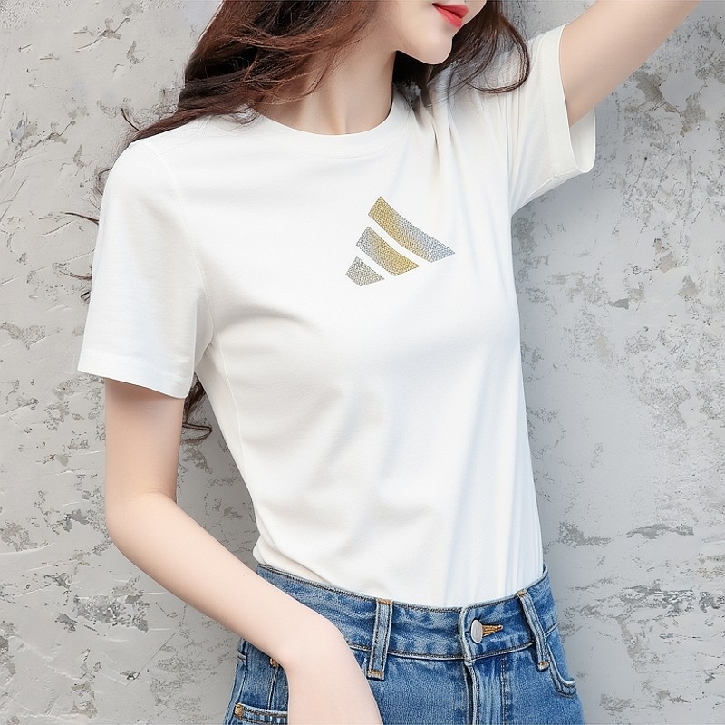 阿迪达斯休闲运动短袖T恤女夏季棉宽松透气半袖时尚潮流打底上衣,运动服/休闲服装,运动T恤,淘宝优惠券,粉丝福利购,淘宝优惠卷