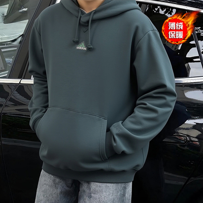 正品假一赔十连帽卫衣男秋运动服