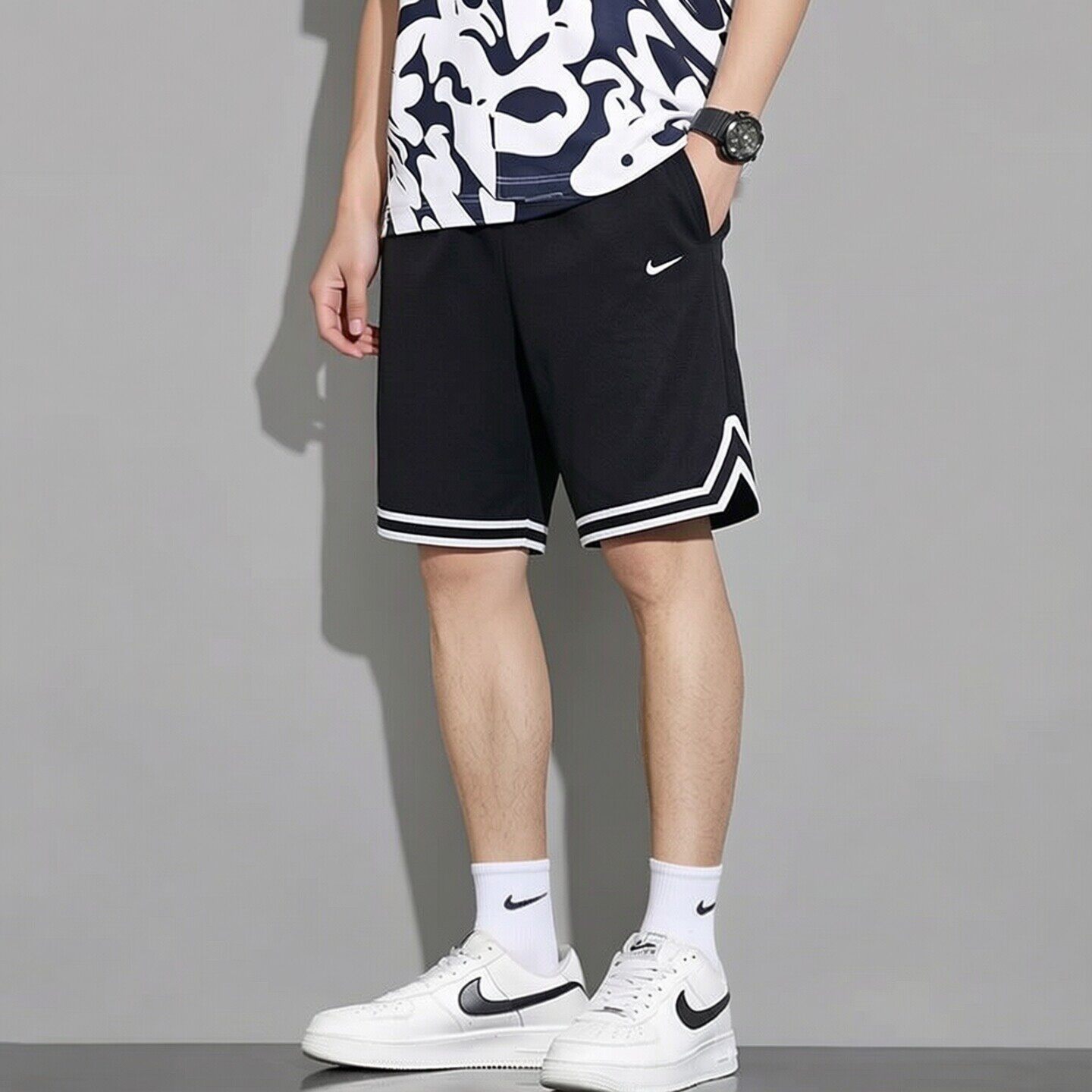 篮球短裤Nike耐克正品冰丝速干运动裤透气训练男裤夏季新款五分裤