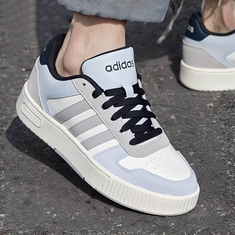 阿迪达斯男鞋板鞋春季新款小白鞋男款休闲鞋子男士运动鞋轻便透气