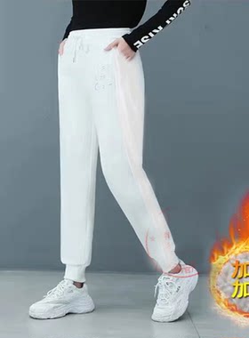 假一罚十耐克运动加绒女裤