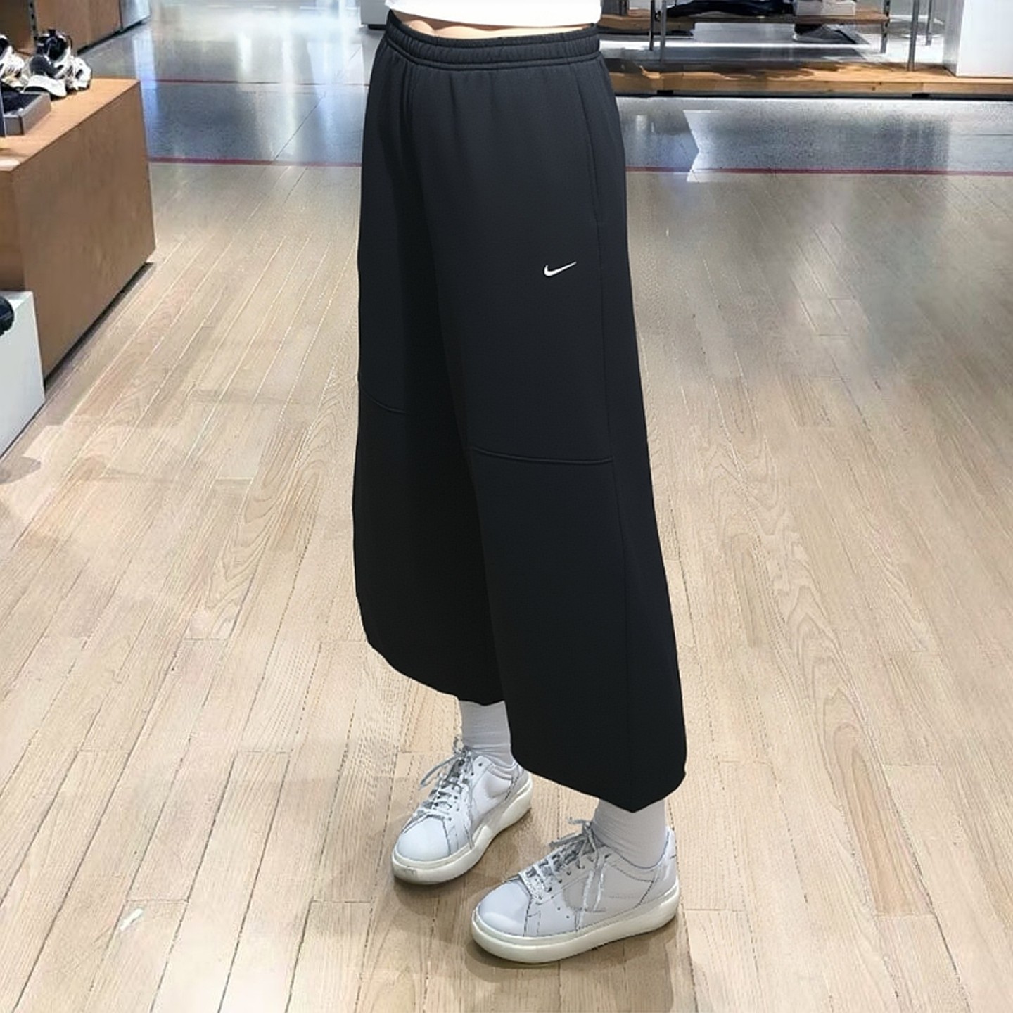 Nike耐克裤子宽松大码女裤加绒九分裤冬季新款直筒卫裤厚款运动裤,运动服/休闲服装,运动长裤,淘宝优惠券,粉丝福利购,淘宝优惠卷