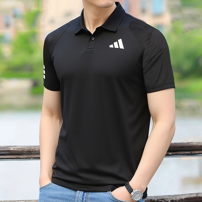阿迪达斯翻领短袖男夏季新款透气速干半袖运动宽松薄款冰丝polo衫,运动服/休闲服装,运动T恤,淘宝优惠券,粉丝福利购,淘宝优惠卷