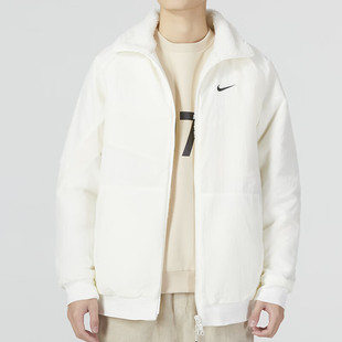 Nike耐克两面穿羊羔绒外套男防风保暖大标休闲上衣厚运动装FB1910