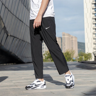 跑步冰丝裤 Nike耐克正品 子FB7491 速干运动裤 男裤 黑色直筒长裤 新款