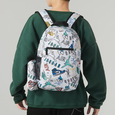 耐克印花双肩包学生书包大容量