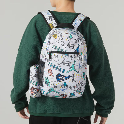 耐克印花双肩包学生书包大容量