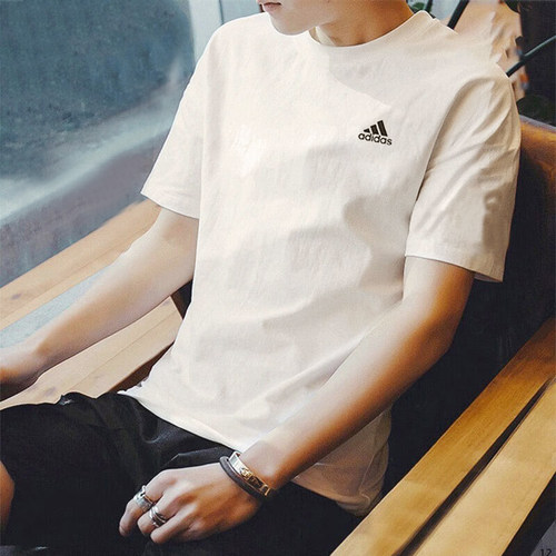 纯棉假一赔十阿迪达斯t恤男短袖