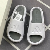 阿迪达斯拖鞋 ID7188 居家厚底一字拖踩屎感运动沙滩鞋 男女夏季 新款