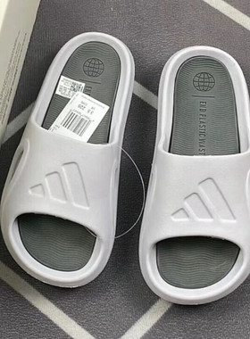 阿迪达斯拖鞋男女夏季新款居家厚底一字拖踩屎感运动沙滩鞋ID7188