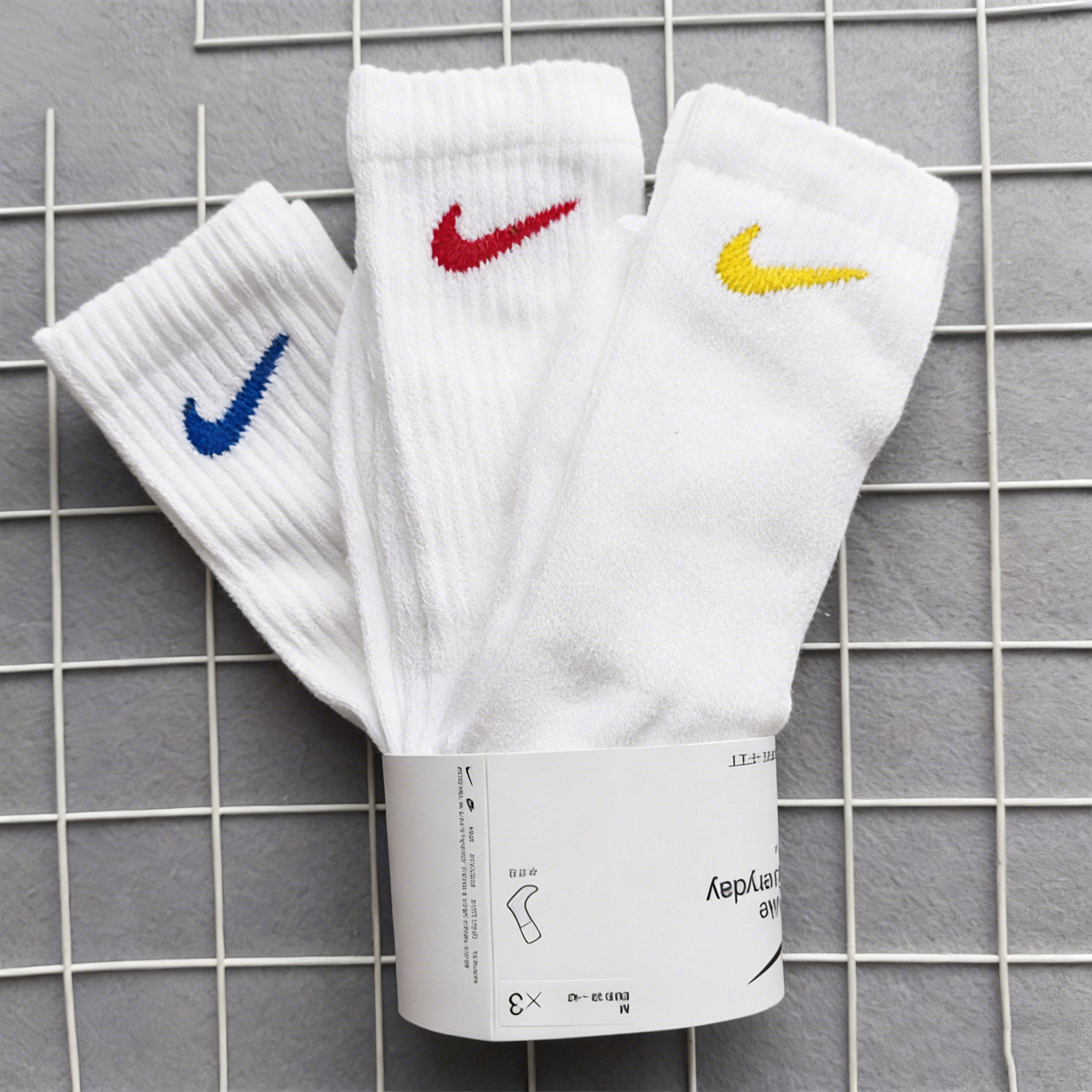 白色长筒袜Nike耐克袜子正品男女棉袜2026年新款速干运动袜SX7676